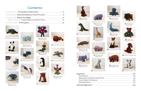 Swatch Critters from the Pin Loom – Schifferbooks
