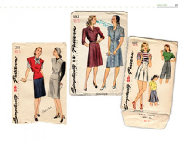 1940s vintage sewing pattern for day dress Decades of Style Pattern Co –  Decades of Style Pattern Company