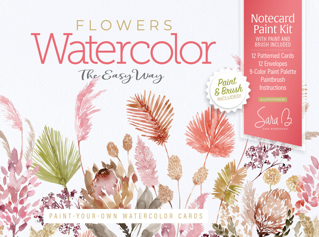 Watercolor the Easy Way Paint-Your-Own Watercolor Cards Flowers