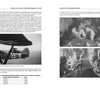 A book spread from "Hunting Tito" by Schiffer Publishing, Ltd. shows text and three B&W photos: a damaged WWII Luftwaffe fighter, soldiers at a table, troops in a mess hall—plus an aircraft losses table.