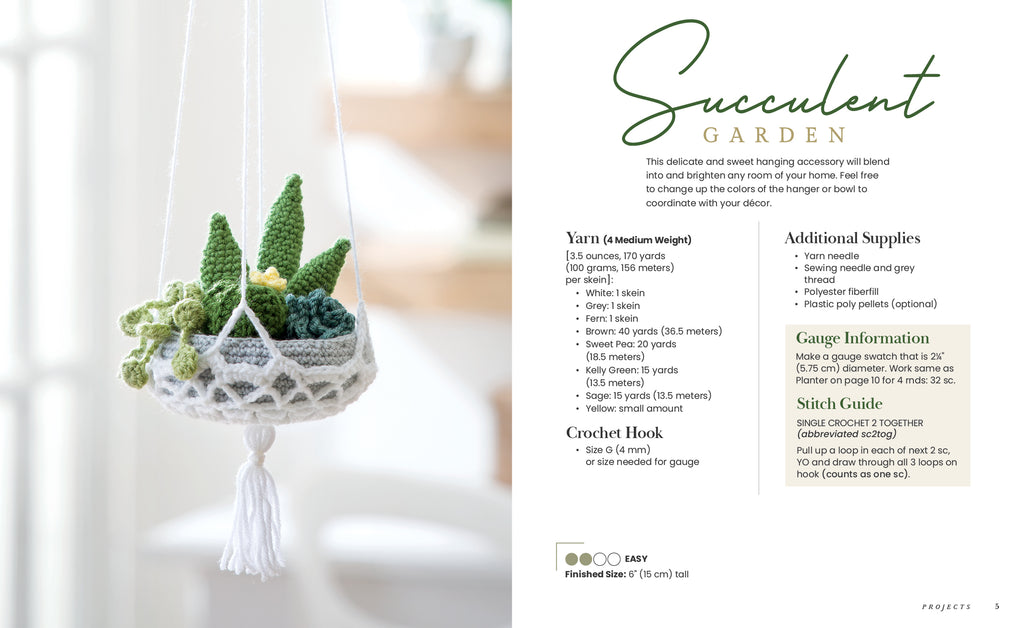 crochet succulents book Modern Crochet Garden By Amy Gaines and Better Day Books – Schifferbooks