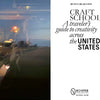 Book cover for Craft Schools, published by Schiffer Publishing, Ltd., features a blurred nighttime photo of a person that evokes the dynamic spirit of American craft schools and celebrates the importance of handmade arts. The publisher’s logo is displayed at the bottom.