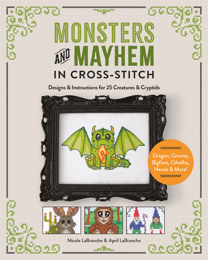 parallel monsters Monsters and Mayhem in Cross-Stitch – Schifferbooks