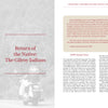 A two-page book spread for "Gilroy Indians" by Schiffer Publishing, Ltd.: the left page is red with a large vertical “CHAPTER 2,” title, and a faded Indian Motorcycle rider. The right page features a chapter heading, quote, and two columns of text.