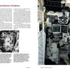 A view inside the Leopard 1 turret from Schiffer Publishing, Ltd. shows commander and gunner controls, switches, screens, handles, and optics amid Cold War-era white and black mechanical and electronic components.