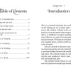 A book spread showcasing the Table of Contents on the left and the opening of Chapter 1, “Introduction,” on the right features evocative text about The Liminal Woods and the discovery of magic. The narrative immerses readers in an enchanted forest, evoking a sense of wonder akin to unveiling cards from The Liminal Woods Oracle by Schiffer Publishing, Ltd.—an invitation to explore realms where secrets blossom and mysteries linger among ancient trees.