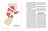 A map from "The Historic Dutch American Barns of New Jersey and Southern New York" by Schiffer Publishing, Ltd. highlights areas where these barns remain, with text exploring their history, vernacular style, and unique regional features.