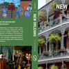 The cover of "New Orleans" by Schiffer Publishing, Ltd. displays a vibrant French Quarter street with historic balconies, lush plants, and Mardi Gras décor—reflecting the city’s lively spirit featured throughout the photo book.