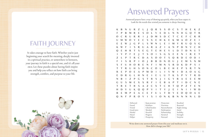 MindfulMoments Word Search Inspired Living