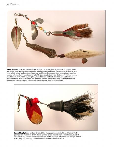 1920s antler fishing lures Antique SOUTH BEND SURF-ORENO Wood Lure RED WHITE Toad Tackle and contemporary artists Vintage Folk Art Fishing Lures
