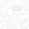 A handwritten quote appears amid light, delicate florals, reminiscent of "Painterly Days" by Schiffer Publishing, Ltd.: “Don’t judge each day by the harvest you reap but by the seeds that you plant.” — Robert Louis Stevenson.