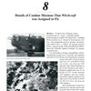A page from Schiffer Publishing, Ltd.'s "The Famous B-24 Witchcraft" features the title “Details of Combat Missions That Witchcraft was Assigned to Fly,” a B-24 Liberator image, and WWII 8th Army Air Force mission descriptions.