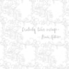 On a white background with a light gray watercolor floral pattern, handwritten text reads: Creativity takes courage. — Henri Matisse. Product: Painterly Days by Schiffer Publishing, Ltd.