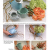 Creating Floral Centerpieces by Schiffer Publishing, Ltd. offers a step-by-step guide to arranging teapot and pitcher displays with roses, hypericum berries, curly willow, and hydrangeas, illustrated with photos at each stage.