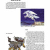 The book "Fairies, Mermaids, and Other Mystical Creatures" by Schiffer Publishing, Ltd. features illustrations of a winged Pegasus over mountains and a dragon-like Kirin—ideal inspiration for Artist Trading Cards.