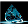Art Glass Today" by Schiffer Publishing, Ltd. showcases stunning contemporary glass art, like intricately cut teardrop sculptures with swirling patterns that reflect blue and white light—highlighting modern artists’ remarkable craftsmanship.