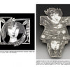 “Art Jewelry Today 2” by Schiffer Publishing, Ltd. showcases two silver brooches: one round with an abstract woman’s face, and one curved rectangle with two overlapping faces—striking examples of contemporary wearable art.