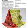 Dyeing Wool by Schiffer Publishing, Ltd. is shown on a white surface with text instructions and a materials list for textile dyeing projects using natural fiber fabrics.