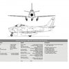 Black and white technical drawings of the North American F-86F Sabre by Schiffer Publishing, Ltd., show front and side views, plus a table of specifications covering dimensions, speed, weight, power plant, and armament.