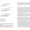 Side-view diagram of three labeled sailboat hulls with airflow lines and text on vessel operations, boat balance, and resistance, printed on both sides; from "Auxiliary Sail Vessel Operations, 2nd Edition" by Schiffer Publishing, Ltd.